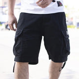 Workwear Loose Plus Size Solid Color Casual Shorts Conceitastral